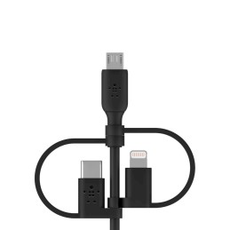 Belkin BOOST CHARGE cavo USB 1 m USB A USB C Micro-USB B Lightning Nero