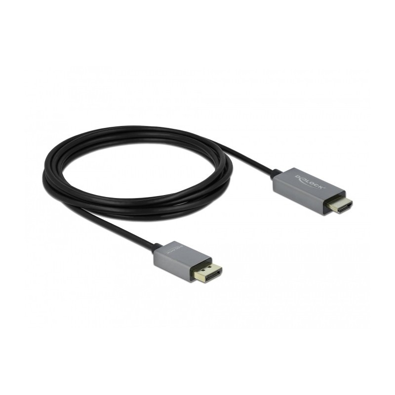 DeLOCK DisplayPort attivo 1.4 a cavo per HDMI 4K 60 Hz (HDR) da 3 m