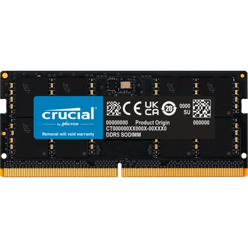 Crucial CT32G56C46S5 memoria 32 GB 1 x 32 GB DDR5 5600 MHz Crucial CT32G56C46S5 memoria 32 GB 1 x 32 GB DDR5 5600 MHz