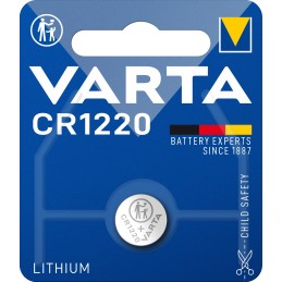 Varta LITHIUM Coin CR1220 (Batteria a bottone, 3V) Blister da 1