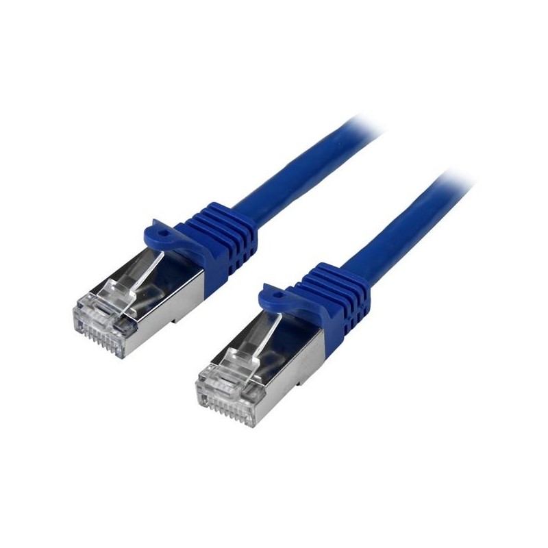 StarTech.com Cavo di rete Cat6 Ethernet Gigabit - Cavo Patch RJ45 SFTP da 1m - Blu