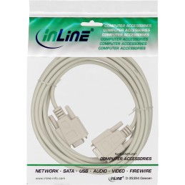 InLine Cavo Nullmodem, Sub-D 9 9pin femmina, pressofuso, Pin 1-7+8 - 7+8-1, 2m