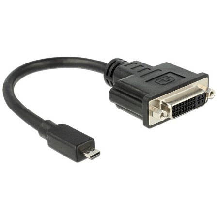 DeLOCK 65563 cavo e adattatore video 0,2 m DVI-D Micro-HDMI Nero