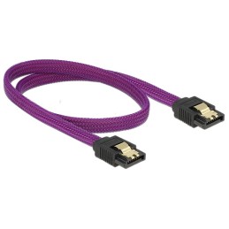 DeLOCK 83691 cavo SATA 0,5 m SATA 7-pin Viola