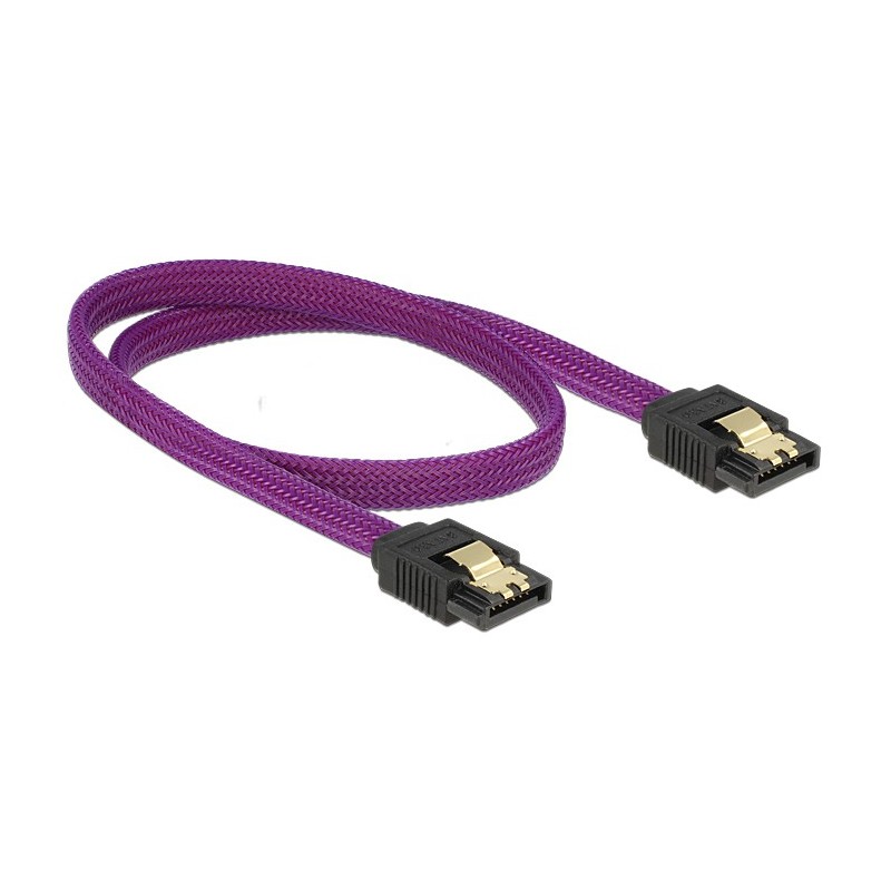 DeLOCK 83691 cavo SATA 0,5 m SATA 7-pin Viola