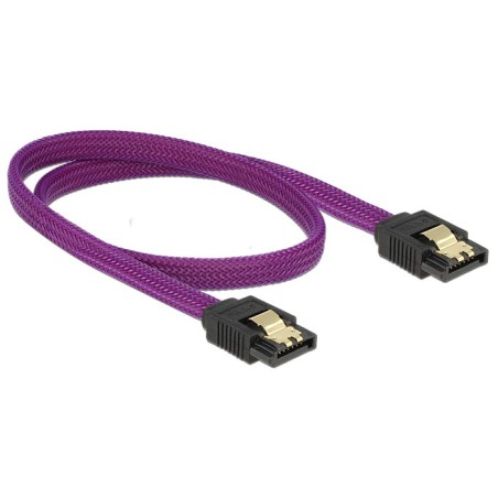 DeLOCK 83691 cavo SATA 0,5 m SATA 7-pin Viola