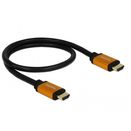 DeLOCK 85726 cavo HDMI 0,5 m HDMI tipo A (Standard) Nero, Oro