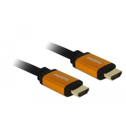 DeLOCK 85726 cavo HDMI 0,5 m HDMI tipo A (Standard) Nero, Oro