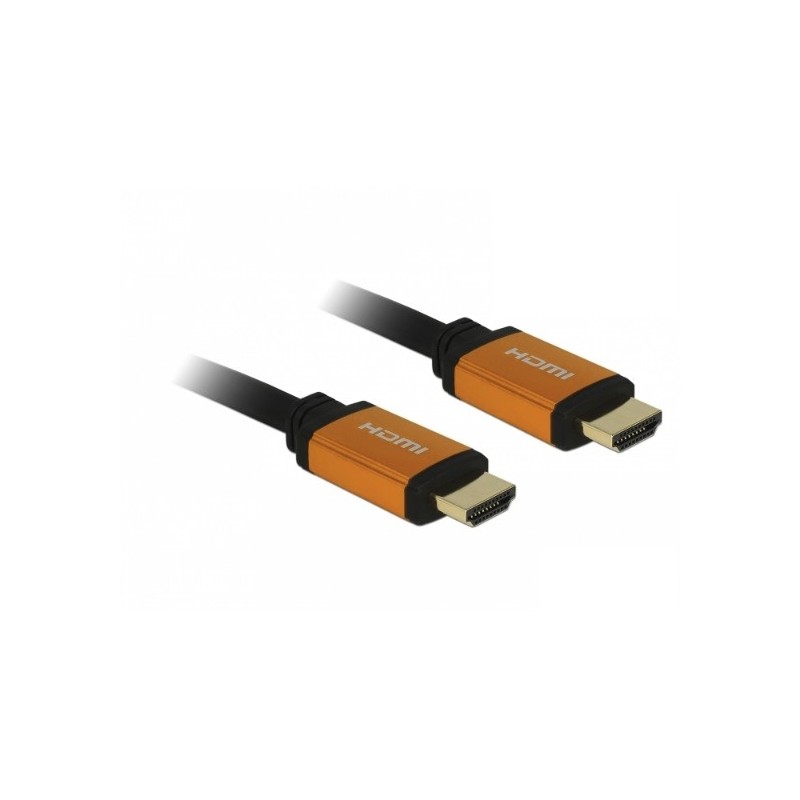 DeLOCK 85727 cavo HDMI 1 m HDMI tipo A (Standard) Nero, Oro