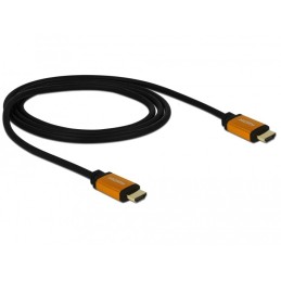 DeLOCK 85727 cavo HDMI 1 m HDMI tipo A (Standard) Nero, Oro