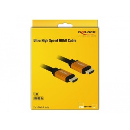 DeLOCK 85727 cavo HDMI 1 m HDMI tipo A (Standard) Nero, Oro