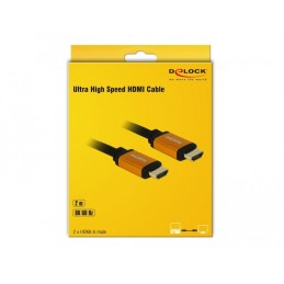 DeLOCK 85729 cavo HDMI 2 m HDMI tipo A (Standard) Nero, Oro