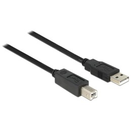 DeLOCK 11m, USB2.0-A - USB2.0-B cavo USB USB A USB B Nero