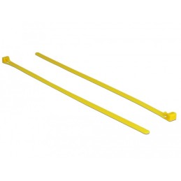 DeLOCK 18761 fascetta Releasable cable tie Nylon Giallo 100 pz