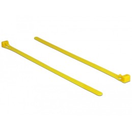 DeLOCK 18759 fascetta Releasable cable tie Nylon Giallo 100 pz