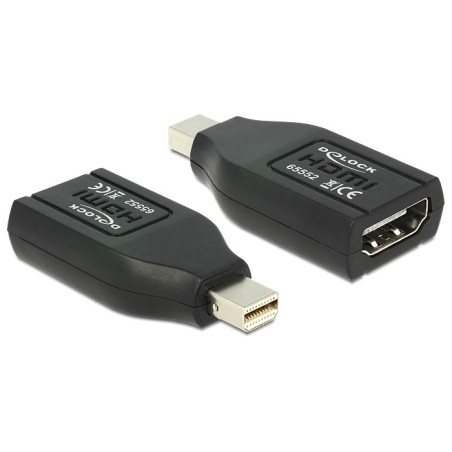 DeLOCK 65552 adattatore per inversione del genere dei cavi mini Displayport HDMI Nero