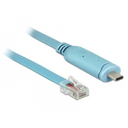 DeLOCK 63914 cavo seriale Blu 3 m USB tipo-C RJ45