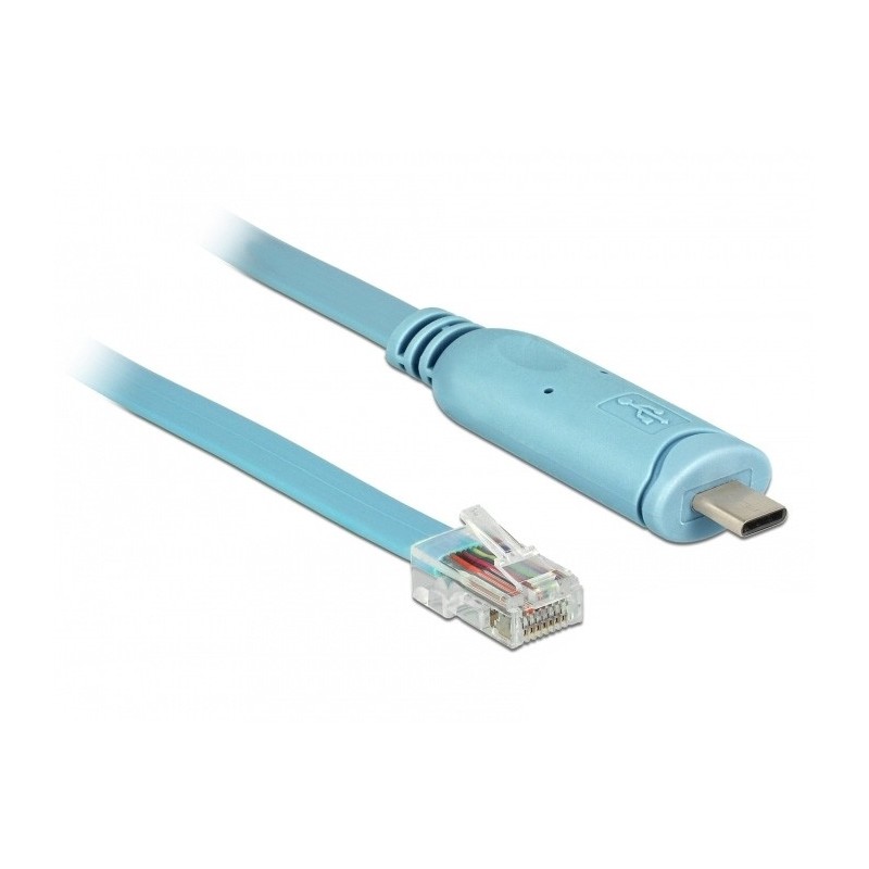 DeLOCK 63914 cavo seriale Blu 3 m USB tipo-C RJ45