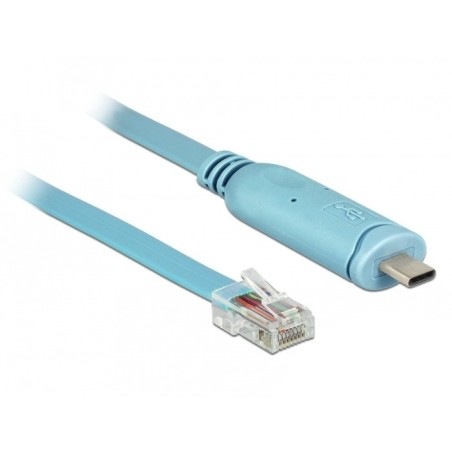 DeLOCK 63914 cavo seriale Blu 3 m USB tipo-C RJ45