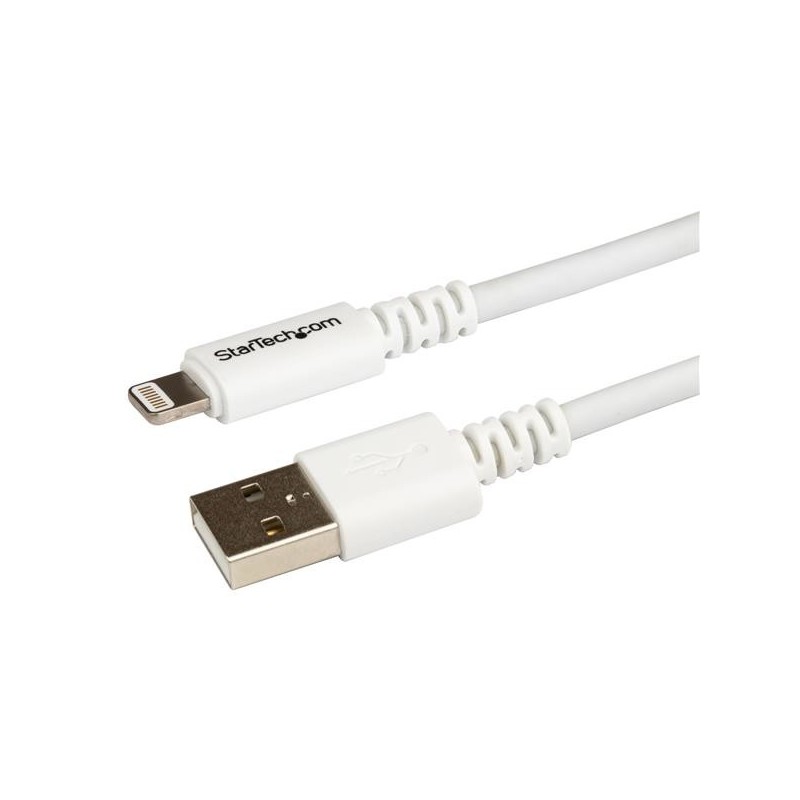 StarTech.com Cavo connettore lungo Lightning a 8 pin Apple a USB per iPhone   iPod   iPad bianco da 3 m