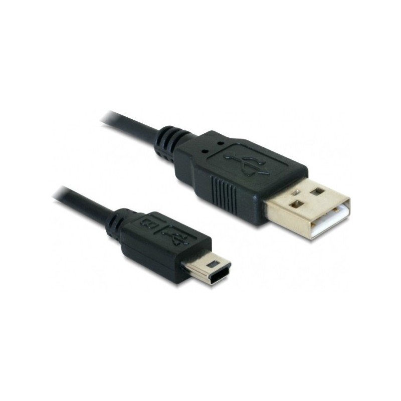 DeLOCK 82273 cavo USB USB 2.0 1 m USB A Mini-USB B Nero