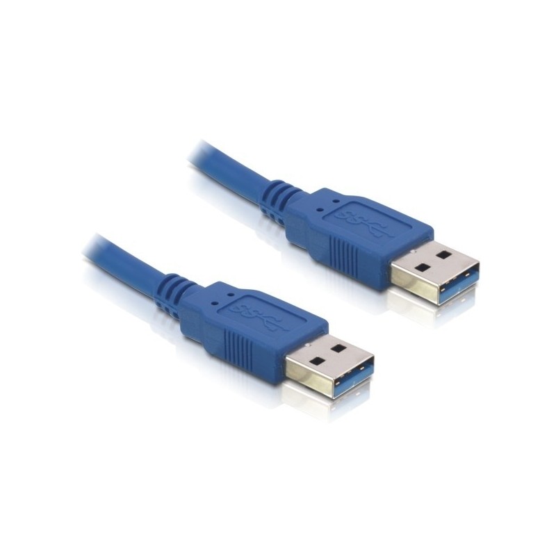 DeLOCK Cable USB 3.0-A male male cavo USB 1,5 m USB A Blu