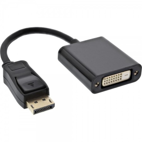 InLine 4043718126262 cavo e adattatore video 0,15 m DisplayPort DVI-D Nero