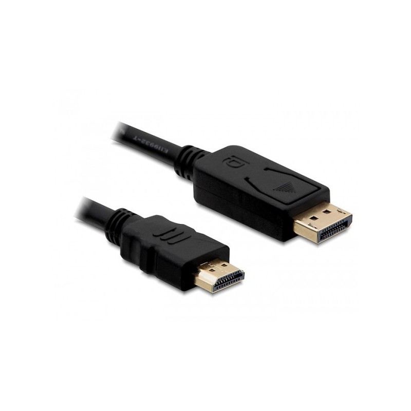 DeLOCK Displayport HDMI, 1m Nero