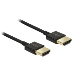 DeLOCK HDMI HDMI, 0.5 m cavo HDMI 0,5 m HDMI tipo A (Standard) Nero