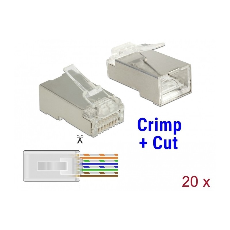 DeLOCK 86454 cavo di collegamento RJ-45 Trasparente