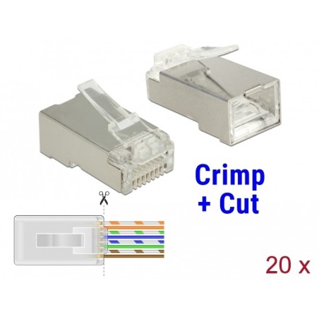 DeLOCK 86454 cavo di collegamento RJ-45 Trasparente