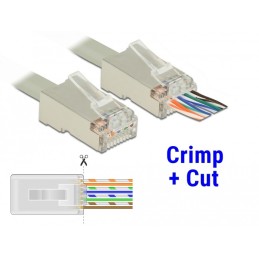 DeLOCK 86454 cavo di collegamento RJ-45 Trasparente