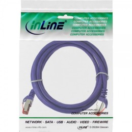 InLine 4043718132508 cavo di rete Viola 0,25 m Cat6 S FTP (S-STP)