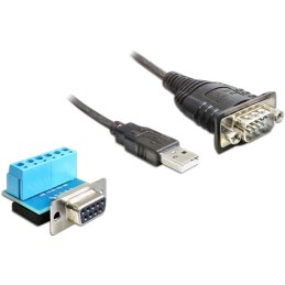 DeLOCK 62406 cavo seriale Nero 0,82 m USB tipo A DB-9