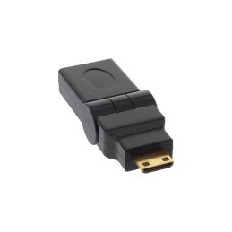 InLine Adattatore HDMI Typ A Femmina a Mini HDMI Typ C Maschio, 180°, 4K2K