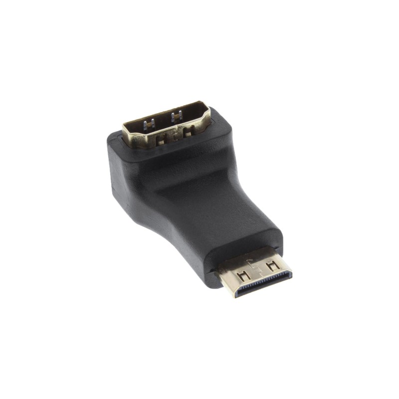 InLine Adattatore HDMI Typ A Femmina a Mini HDMI Tipo C Maschio, angolato 90°