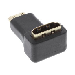 InLine Adattatore HDMI Typ A Femmina a Mini HDMI Tipo C Maschio, angolato 90°