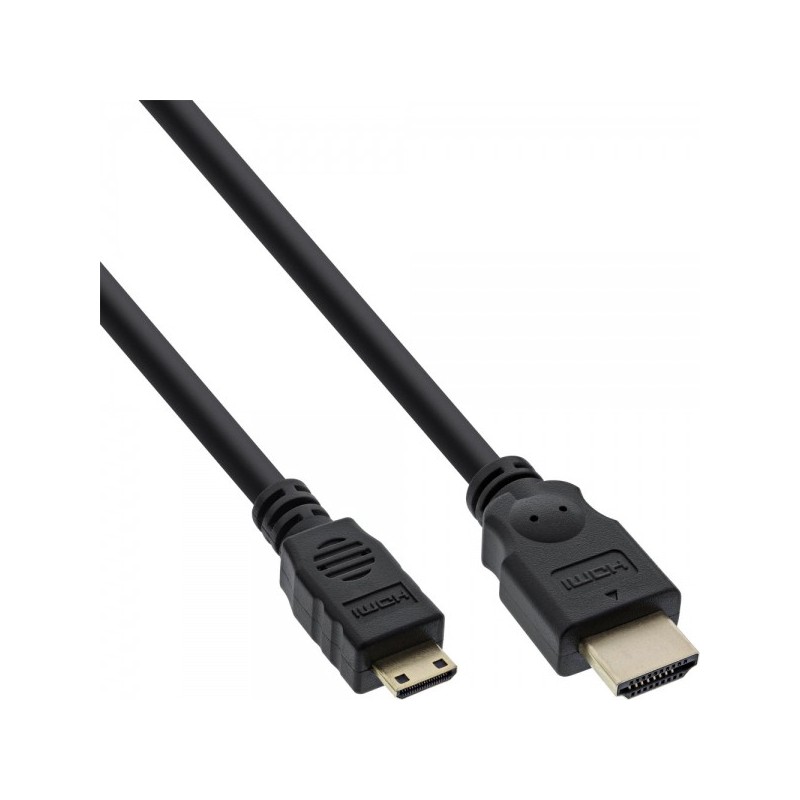 InLine 4043718097357 cavo HDMI 3 m HDMI Type C (Mini) HDMI tipo A (Standard) Nero