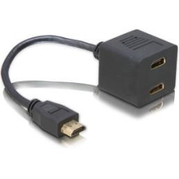 DeLOCK Adapter HDMI male to 2x HDMI female cavo HDMI 0,2 m HDMI tipo A (Standard) 2 x HDMI