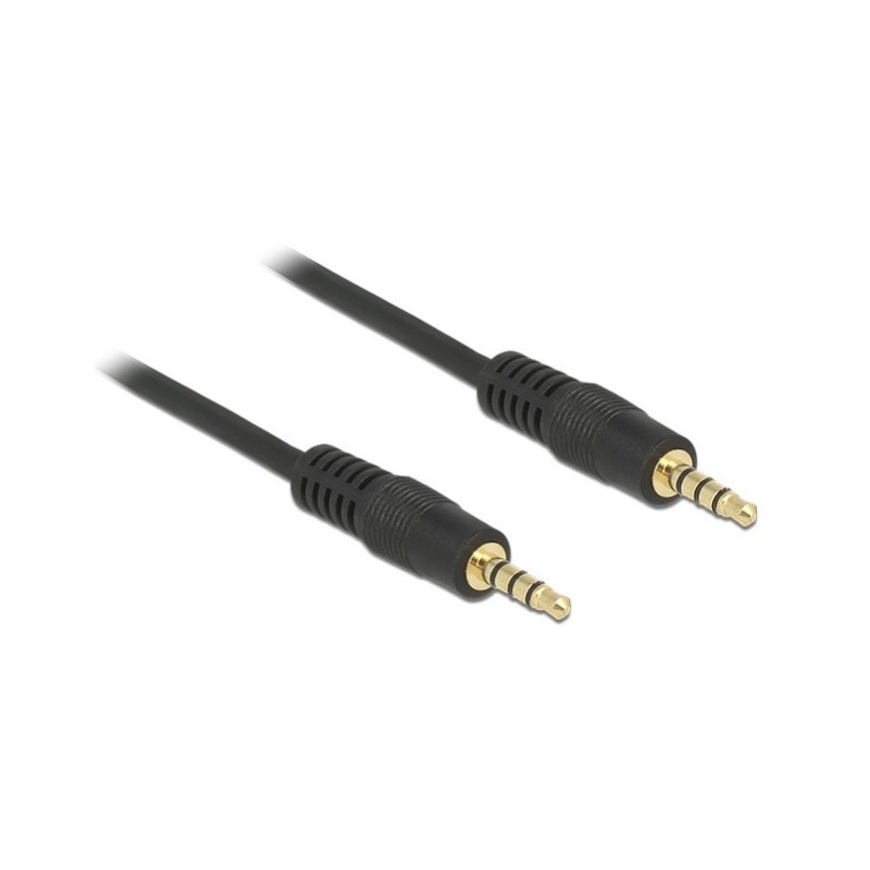 DeLOCK 83435 cavo audio 1 m 3.5mm Nero