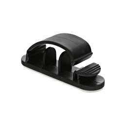 InLine Cable Manager con base autoadesiva, 5,4cm, nero. 10pz