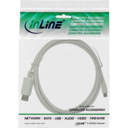 InLine Cavo Mini DisplayPort M a DisplayPort M, 1,5m, FullHD, bianco