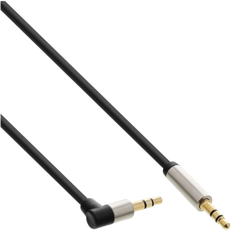 InLine Cavo Audio Jack Slim3,5mm M-M angolare 90°, stereo, 2m