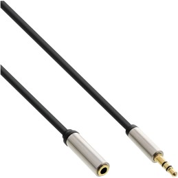 InLine Prolunga Audio Jack Slim 3,5mm M-F, stereo, 10m