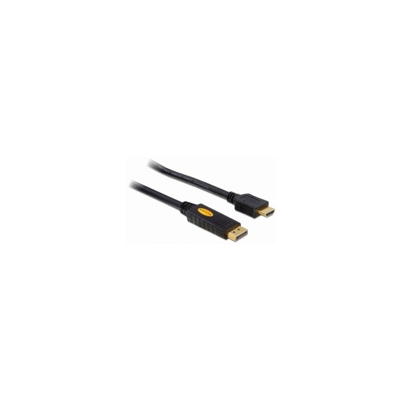 DeLOCK 82441 cavo e adattatore video 5 m Displayport HDMI Nero