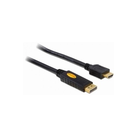 DeLOCK 82441 cavo e adattatore video 5 m Displayport HDMI Nero