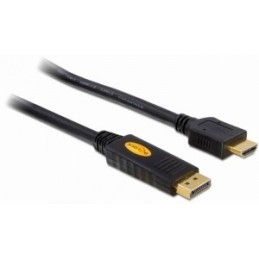 DeLOCK 82441 cavo e adattatore video 5 m Displayport HDMI Nero