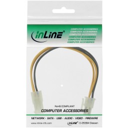 InLine Cavo di alimentazione int. da 4pin 12V M a 4pin 12V M, 0,20m