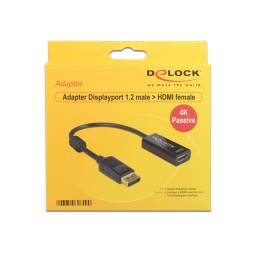 DeLOCK 62609 cavo e adattatore video 0,2 m DisplayPort HDMI Nero