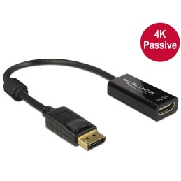 DeLOCK 62609 cavo e adattatore video 0,2 m DisplayPort HDMI Nero